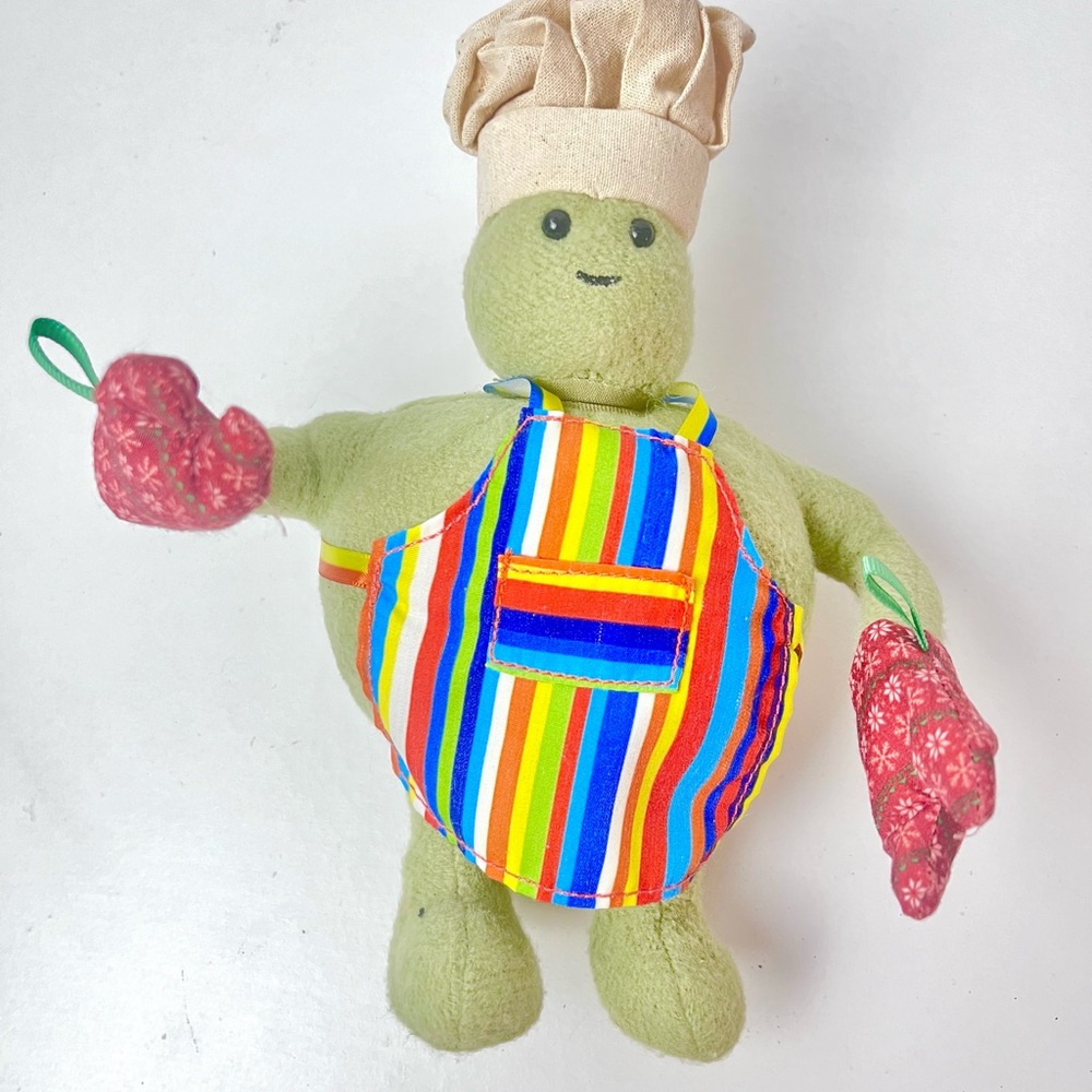 The Tiny Chef Show Plush Doll - Limited Edition #2, Rainbow Apron with Oven Mitt